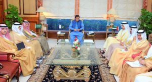 Foreign ministers of Saudi Arabia and UAE meet Imran Khan