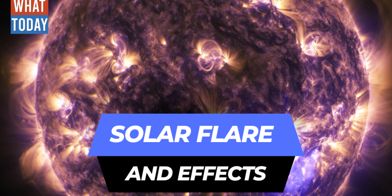 solar flare and sun power